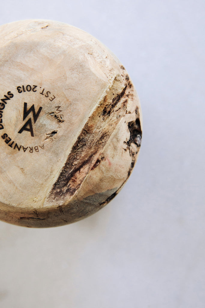 Buckeye Burl Vase by Melanie Abrantes at Abacus Row