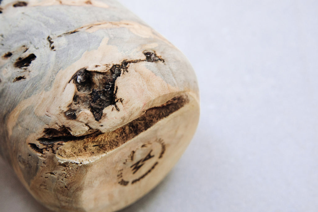 Buckeye Burl Vase by Melanie Abrantes at Abacus Row