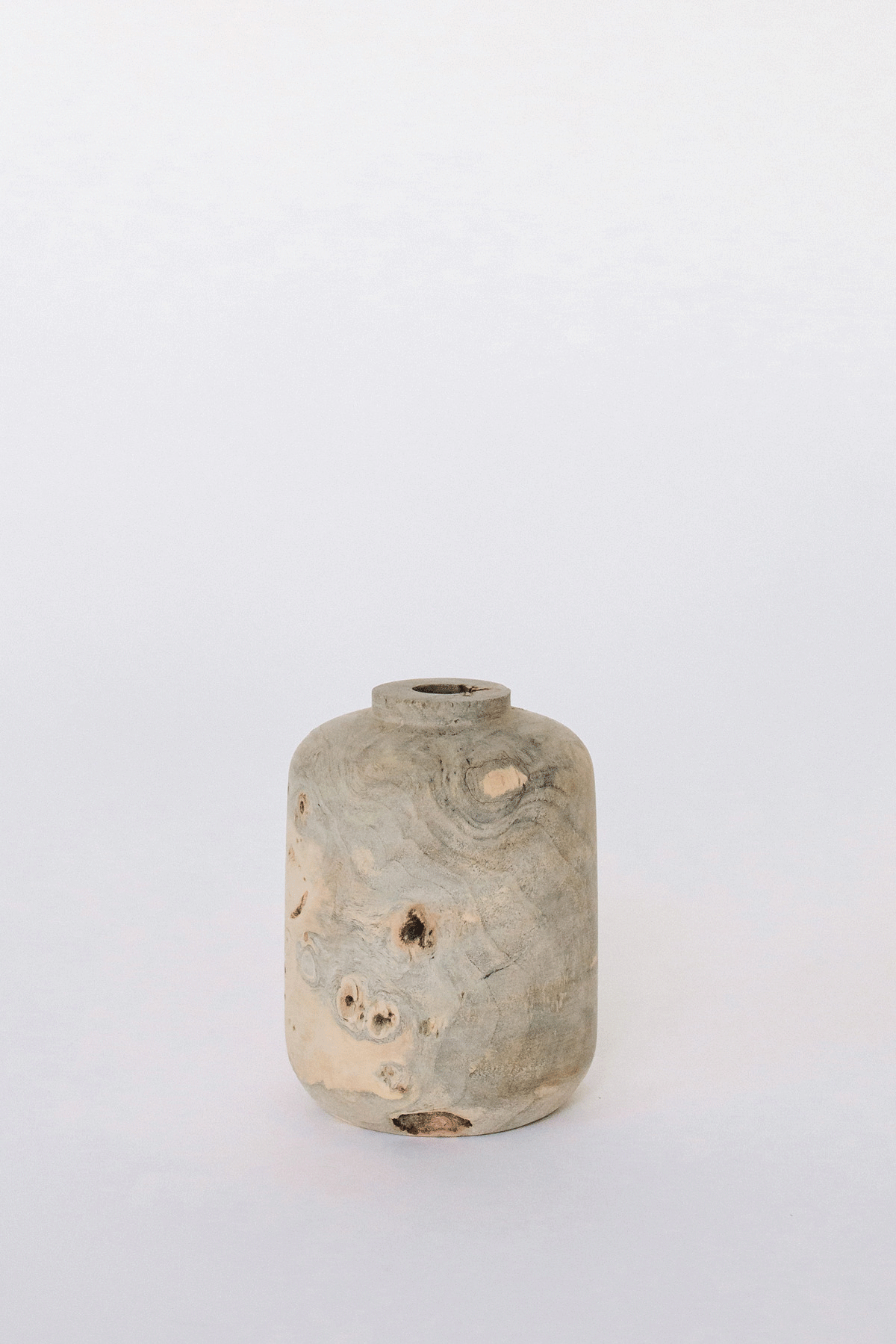 Buckeye Burl Vase by Melanie Abrantes at Abacus Row