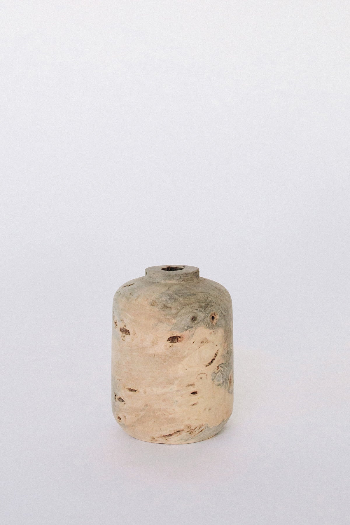 Buckeye Burl Vase by Melanie Abrantes at Abacus Row