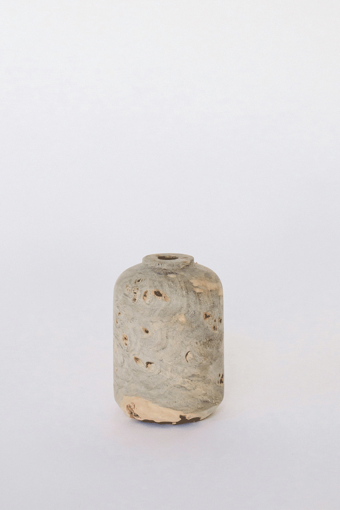 Buckeye Burl Vase by Melanie Abrantes at Abacus Row