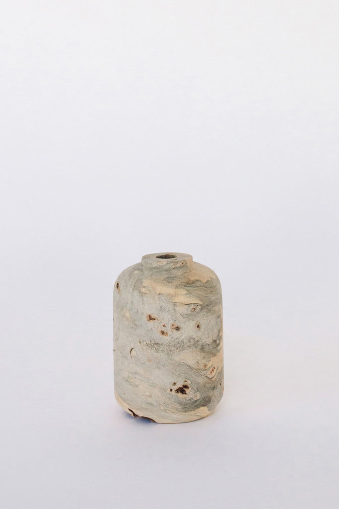 Buckeye Burl Vase by Melanie Abrantes at Abacus Row