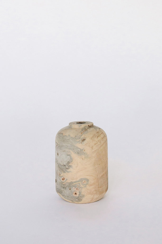 Buckeye Burl Vase by Melanie Abrantes at Abacus Row