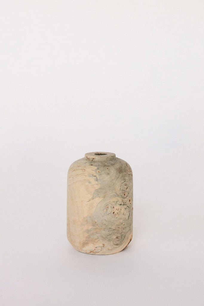 Buckeye Burl Vase by Melanie Abrantes at Abacus Row