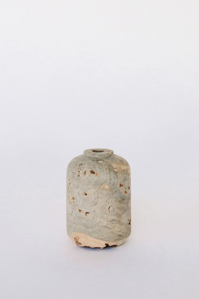 Buckeye Burl Vase by Melanie Abrantes at Abacus Row