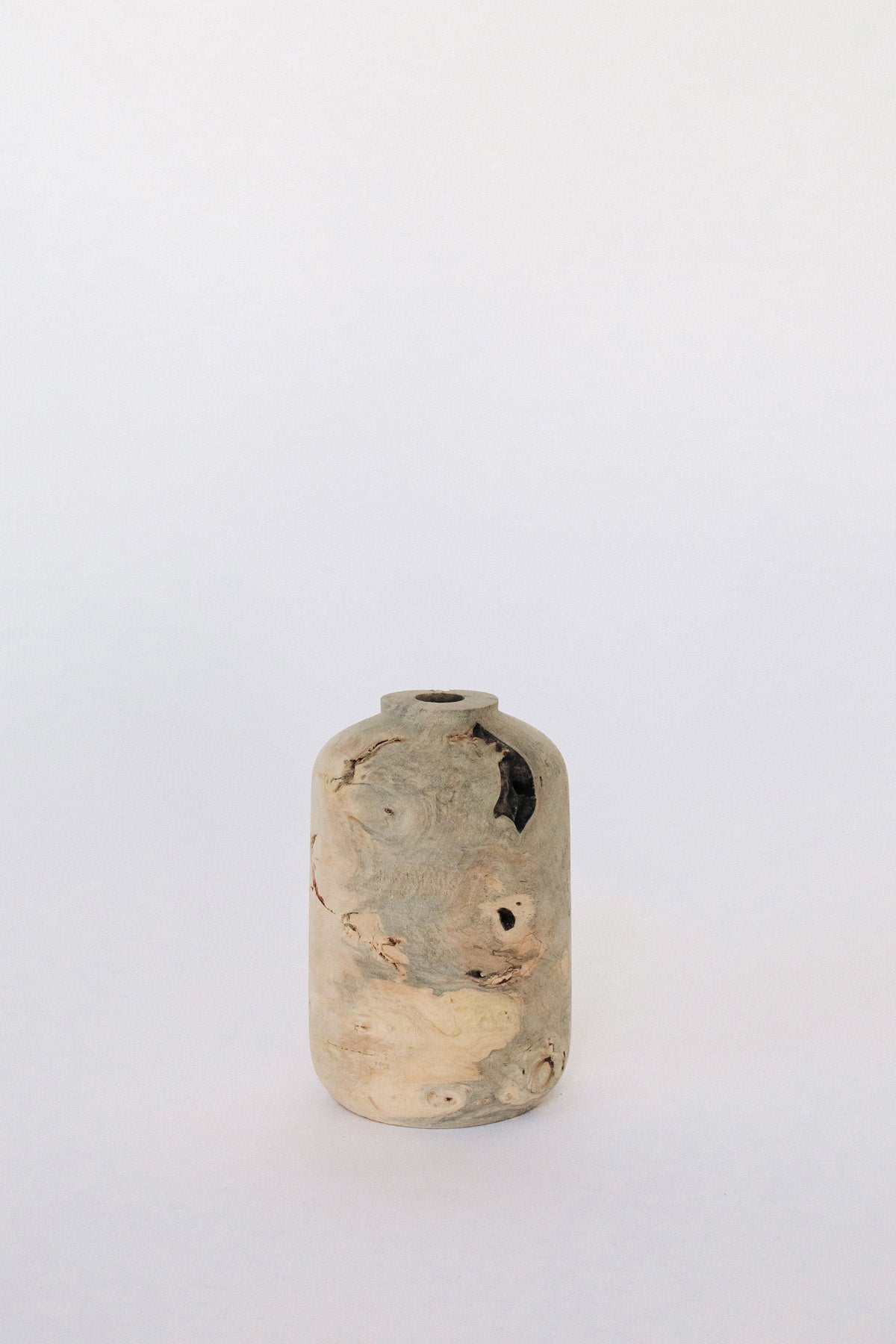 Buckeye Burl Vase by Melanie Abrantes at Abacus Row