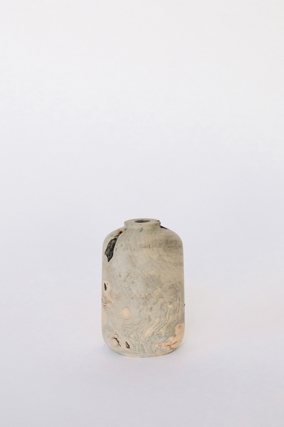 Buckeye Burl Vase by Melanie Abrantes at Abacus Row