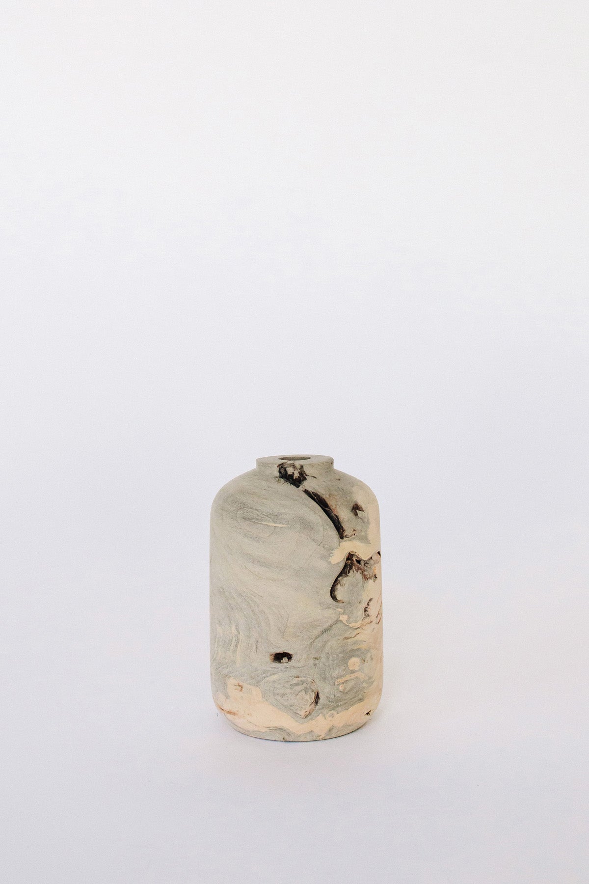 Buckeye Burl Vase by Melanie Abrantes at Abacus Row