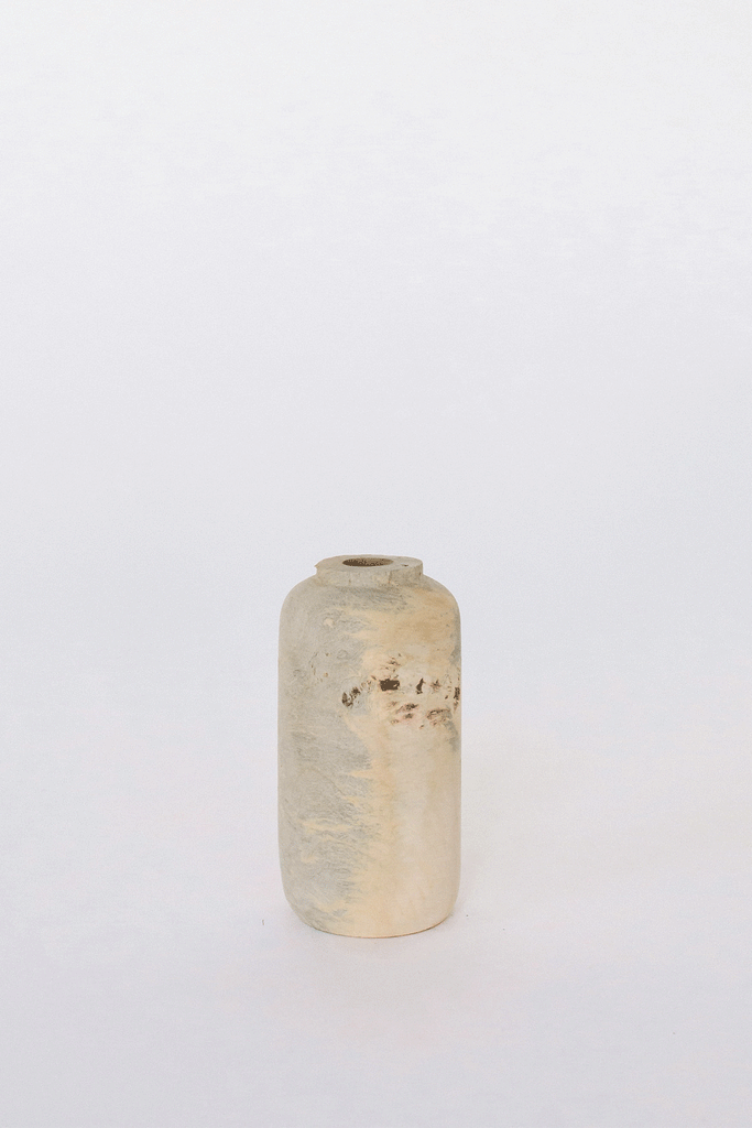 Buckeye Burl Vase by Melanie Abrantes at Abacus Row