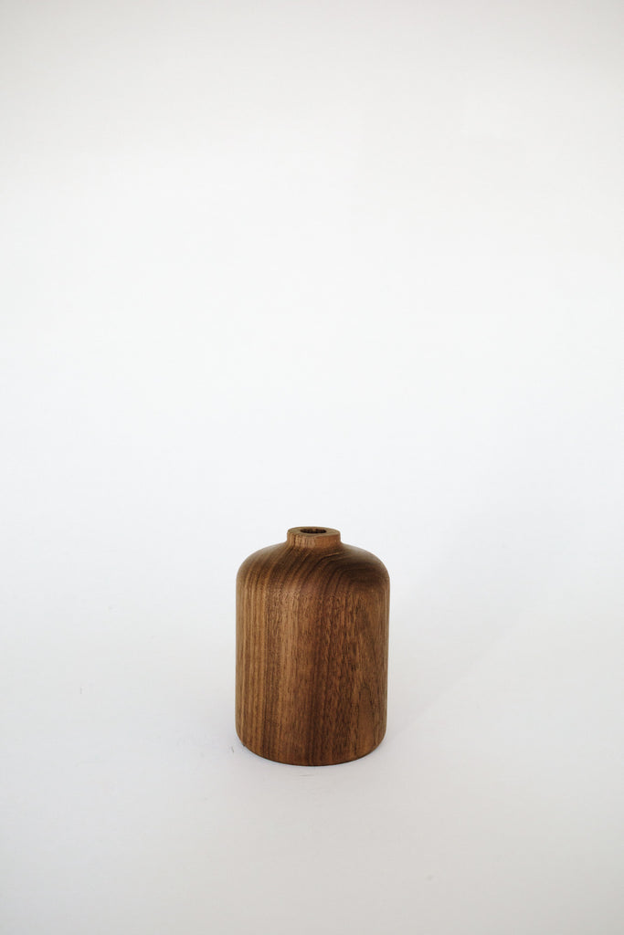 Walnut Bud Vase by Melanie Abrantes