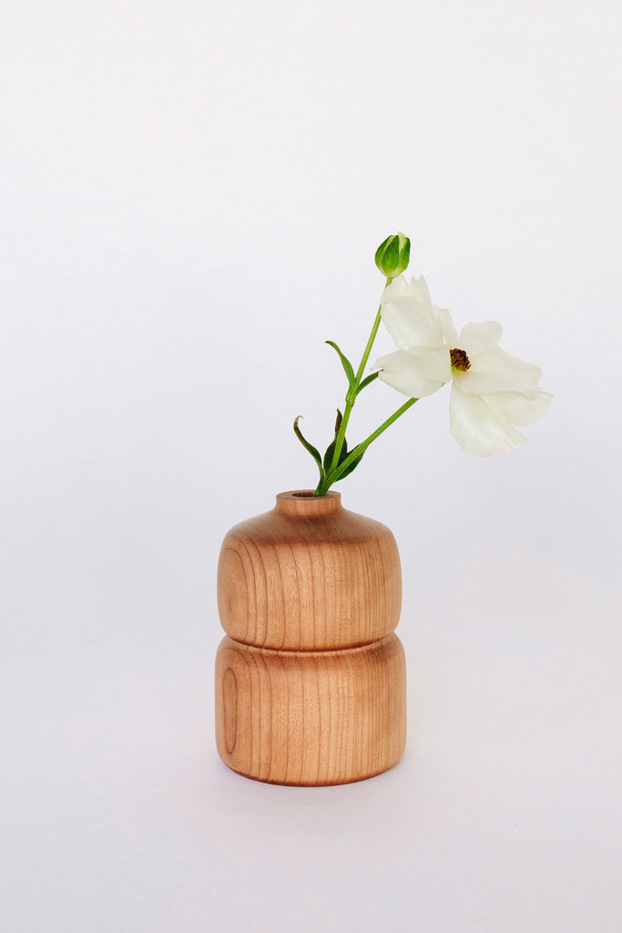 Cherry Double Bud Vase by Melanie Abrantes at Abacus Row