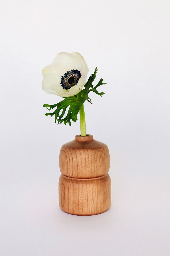 Cherry Double Bud Vase by Melanie Abrantes at Abacus Row