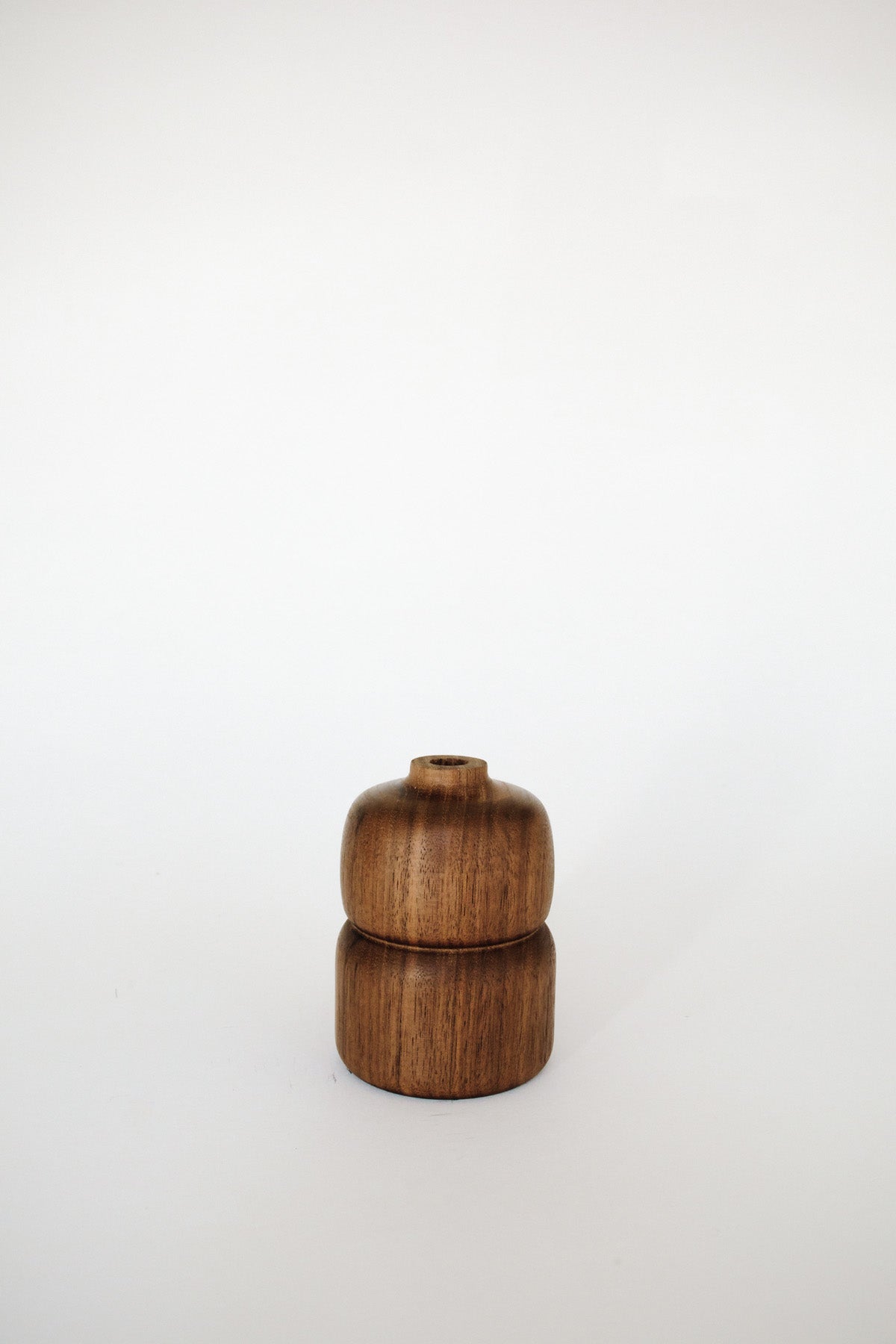 Walnut Double Bud Vase by Melanie Abrantes