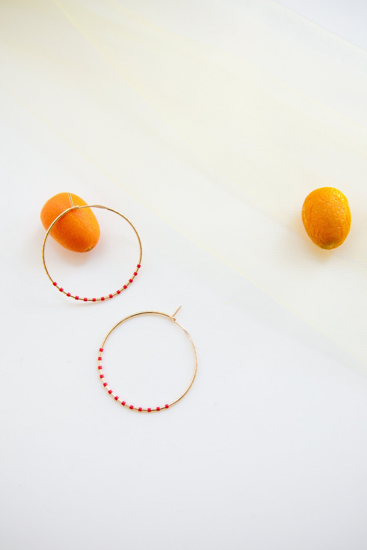 Gold Joy Luck Hoop Earrings - Year of the Ox Collection by Abacus Row
