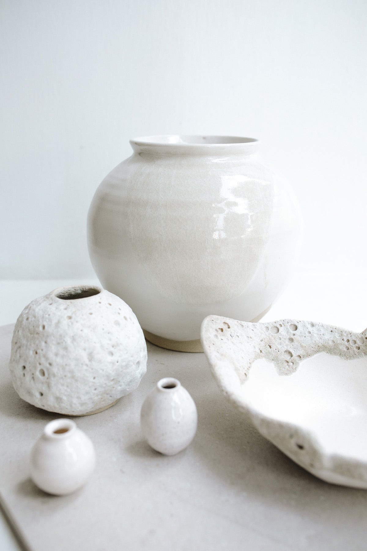 Moon Vase by Yenworks Ceramics