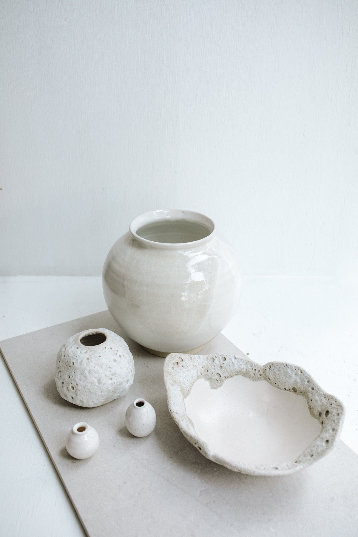 Moon Vase by Yenworks Ceramics