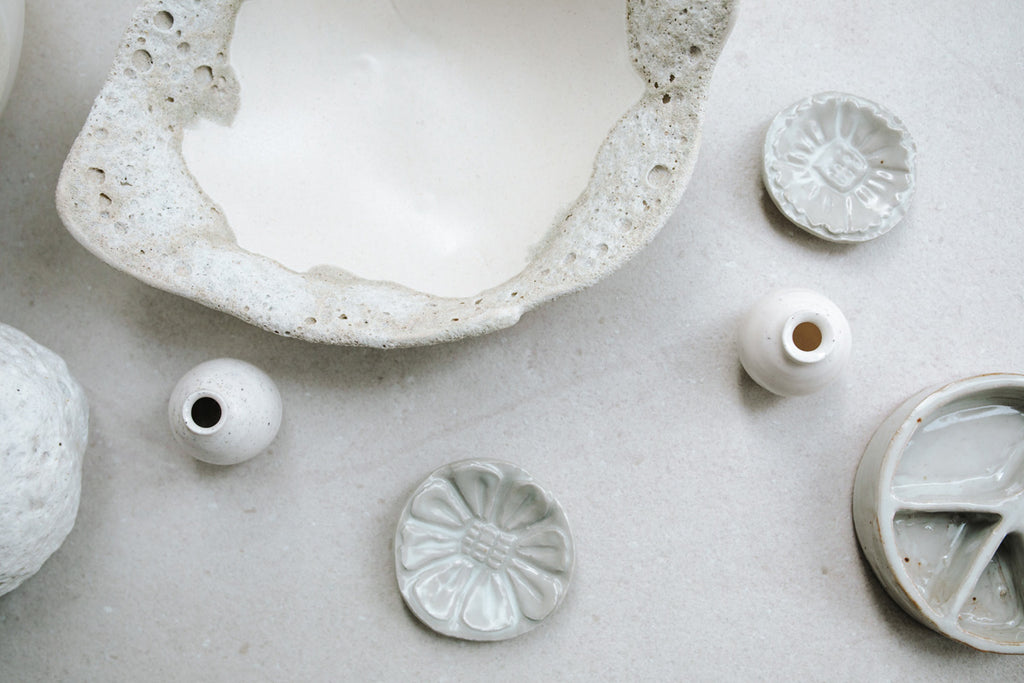 Carved Floral Dish by Ariel Clute