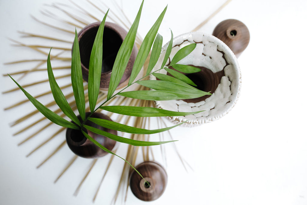 Walnut Bud Vase by Melanie Abrantes