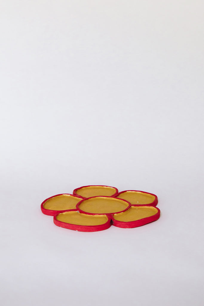 Apricot Flower Candy Tray by Minh Singer at Abacus Row