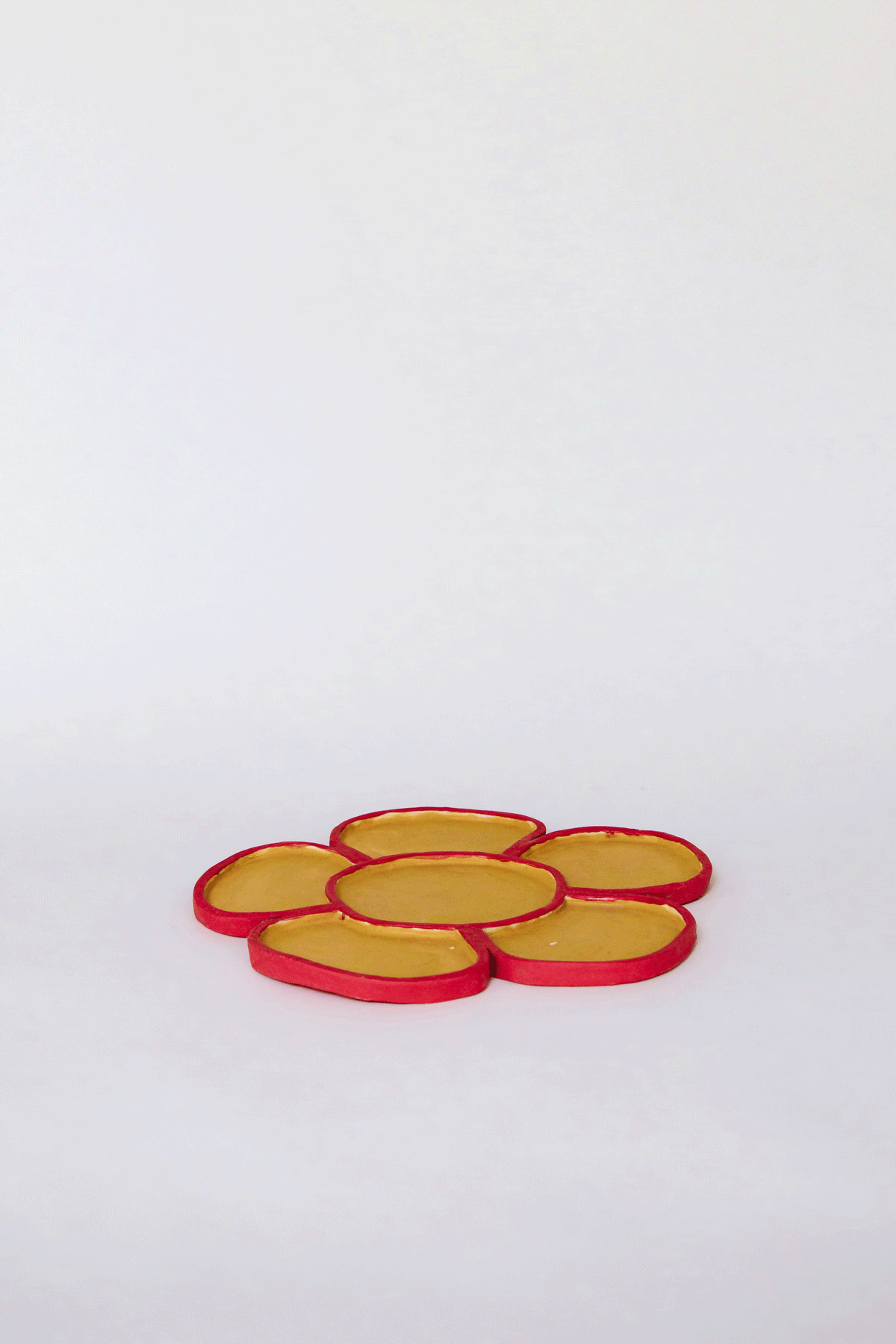 Apricot Flower Candy Tray by Minh Singer at Abacus Row