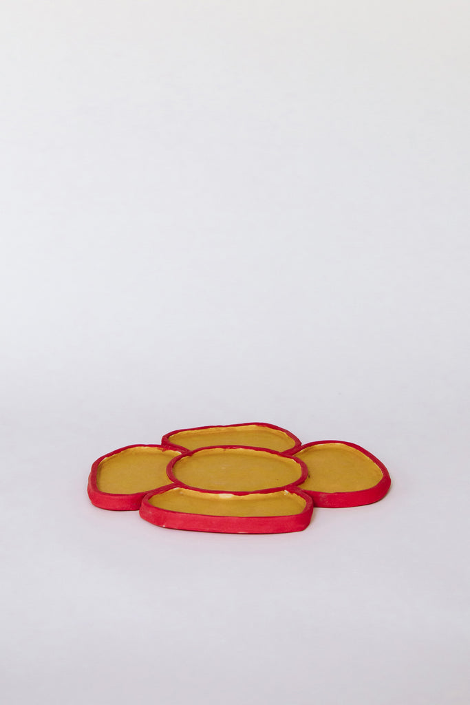 Apricot Flower Candy Tray by Minh Singer at Abacus Row