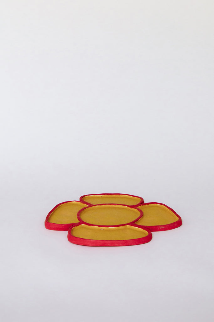 Apricot Flower Candy Tray by Minh Singer at Abacus Row