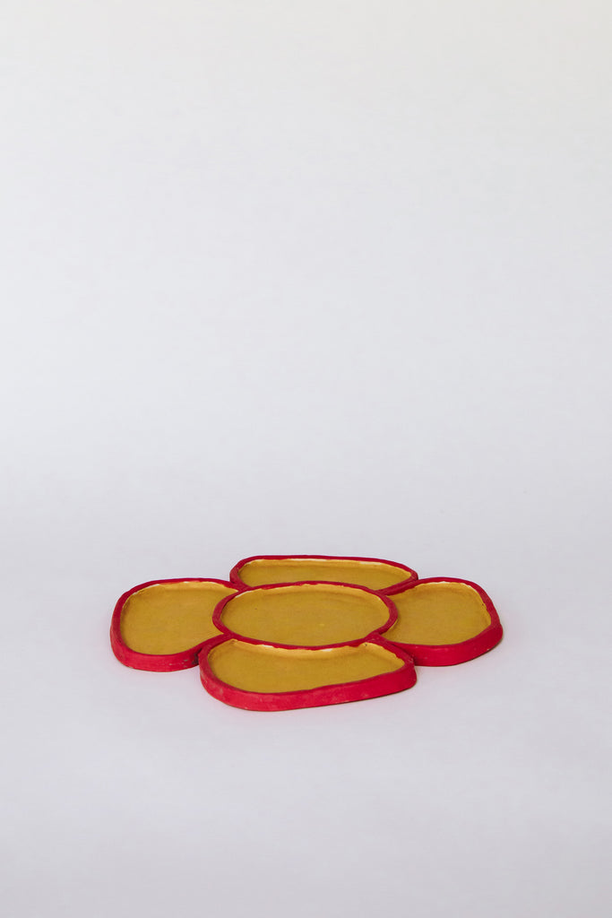 Apricot Flower Candy Tray by Minh Singer at Abacus Row