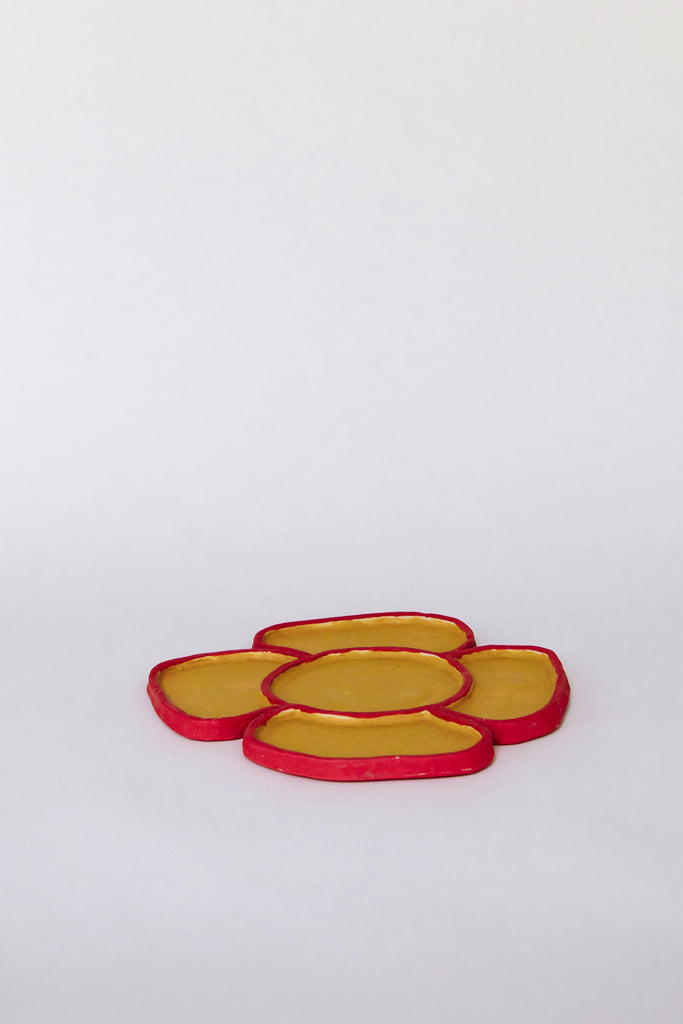 Apricot Flower Candy Tray by Minh Singer at Abacus Row