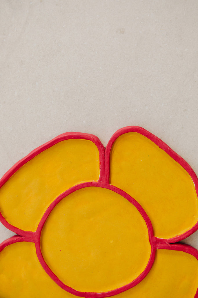 Apricot Flower Candy Tray by Minh Singer at Abacus Row