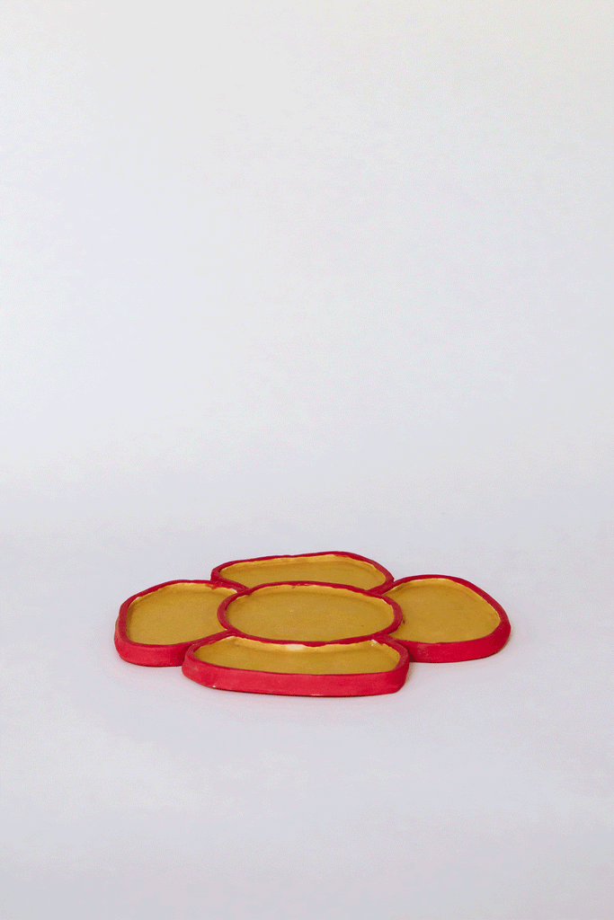 Apricot Flower Candy Tray by Minh Singer at Abacus Row