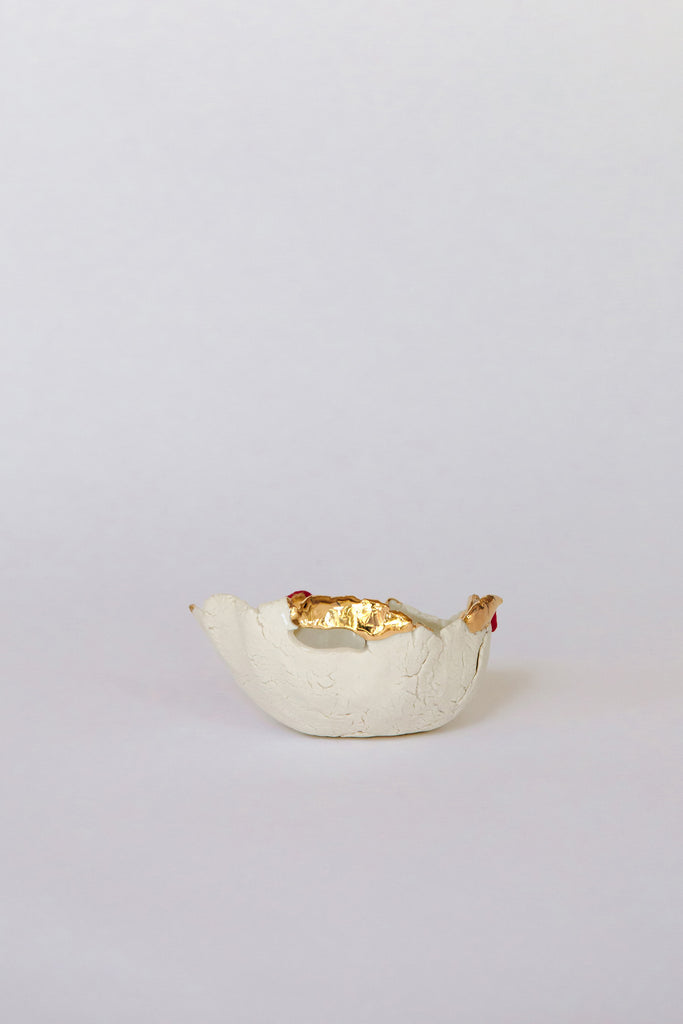 Extra Small Red + Gold Shell by Minh Singer at Abacus Row
