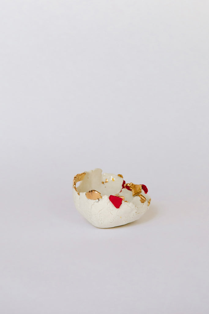 Extra Small Red + Gold Shell by Minh Singer at Abacus Row