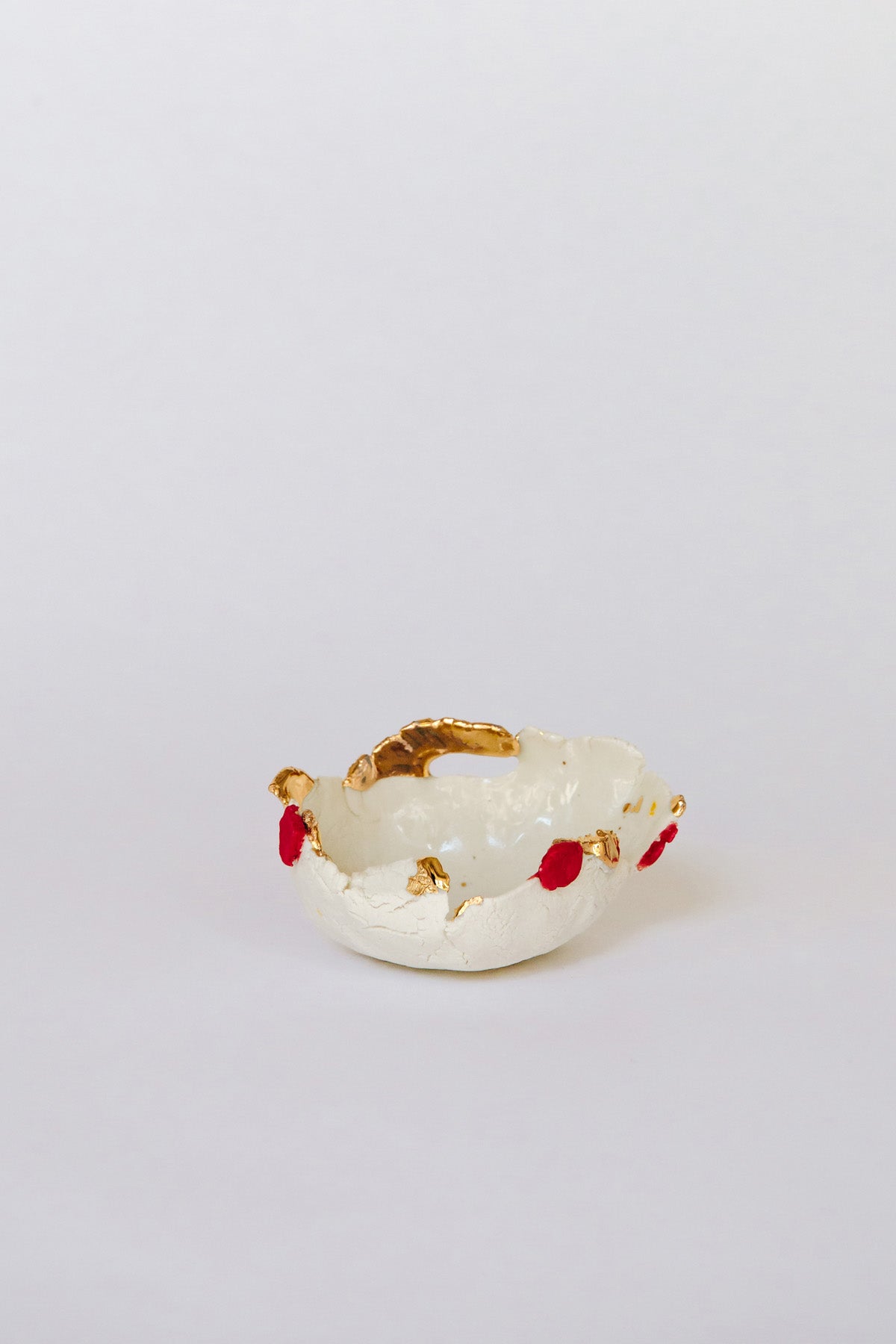 Extra Small Red + Gold Shell by Minh Singer at Abacus Row