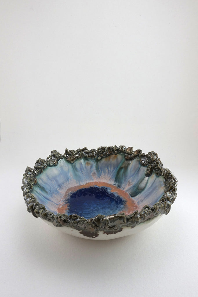 Small Iceland Blue Lagoon Bowl by Minh Singer