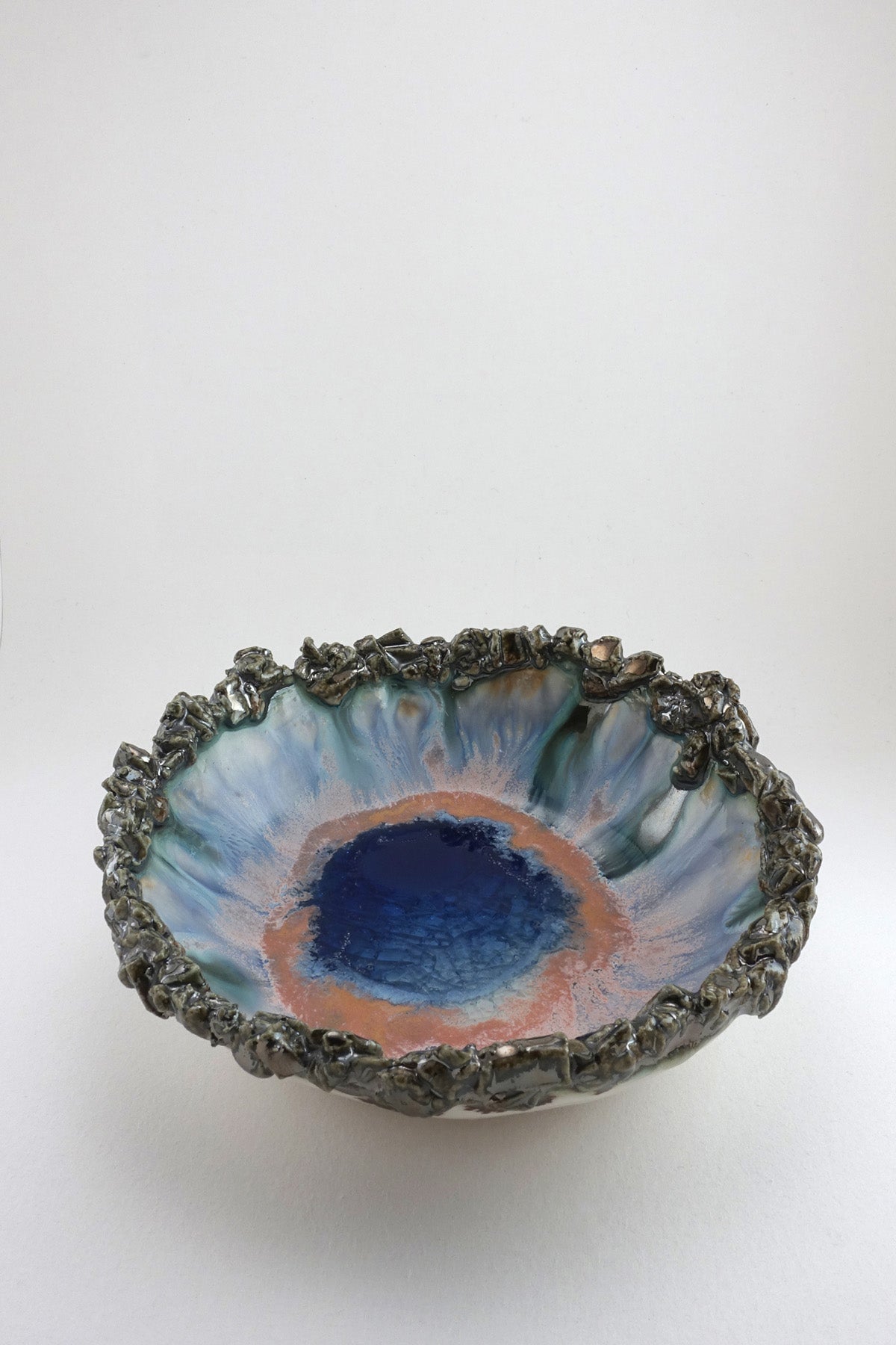 Small Iceland Blue Lagoon Bowl by Minh Singer