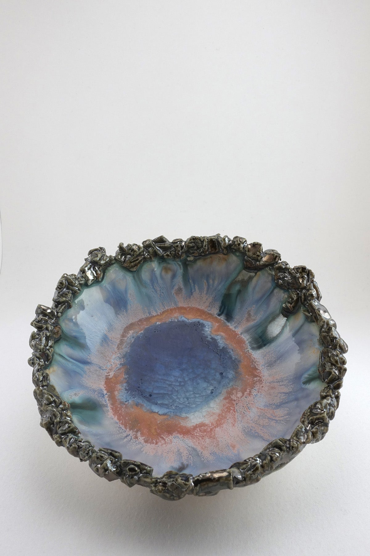 Small Iceland Blue Lagoon Bowl by Minh Singer