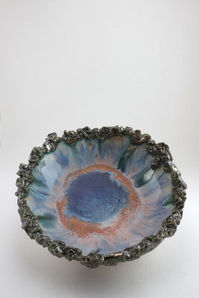 Small Iceland Blue Lagoon Bowl by Minh Singer