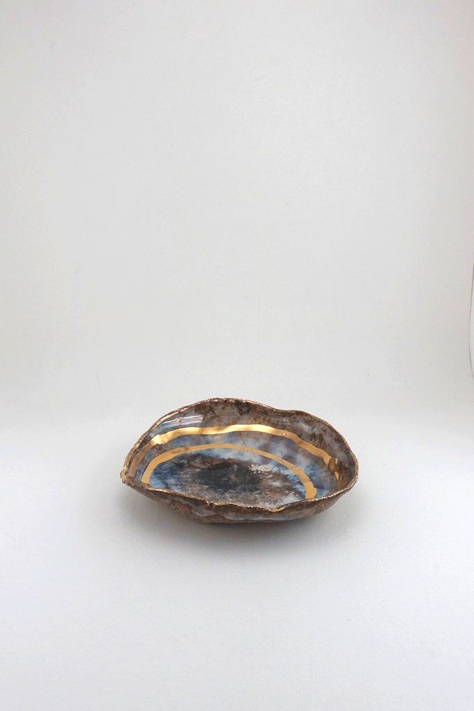 Extra Small Iceland Blue Lagoon Dish by Minh Singer gif