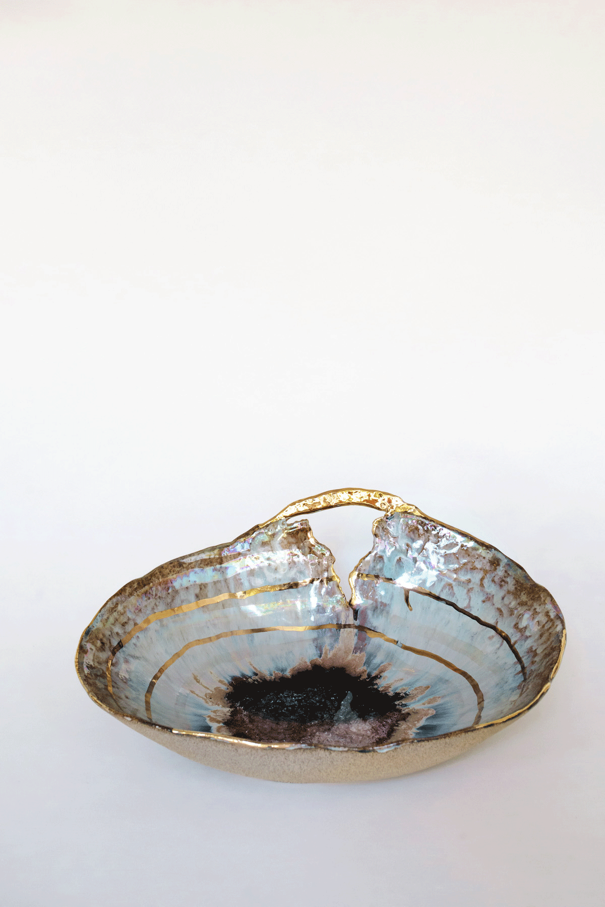 Extra Large Iceland Blue Lagoon Shell by Minh Singer