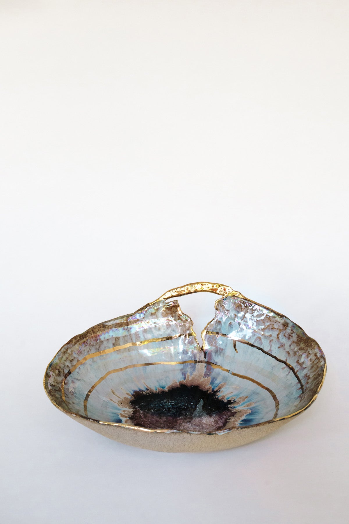 Extra Large Iceland Blue Lagoon Shell by Minh Singer