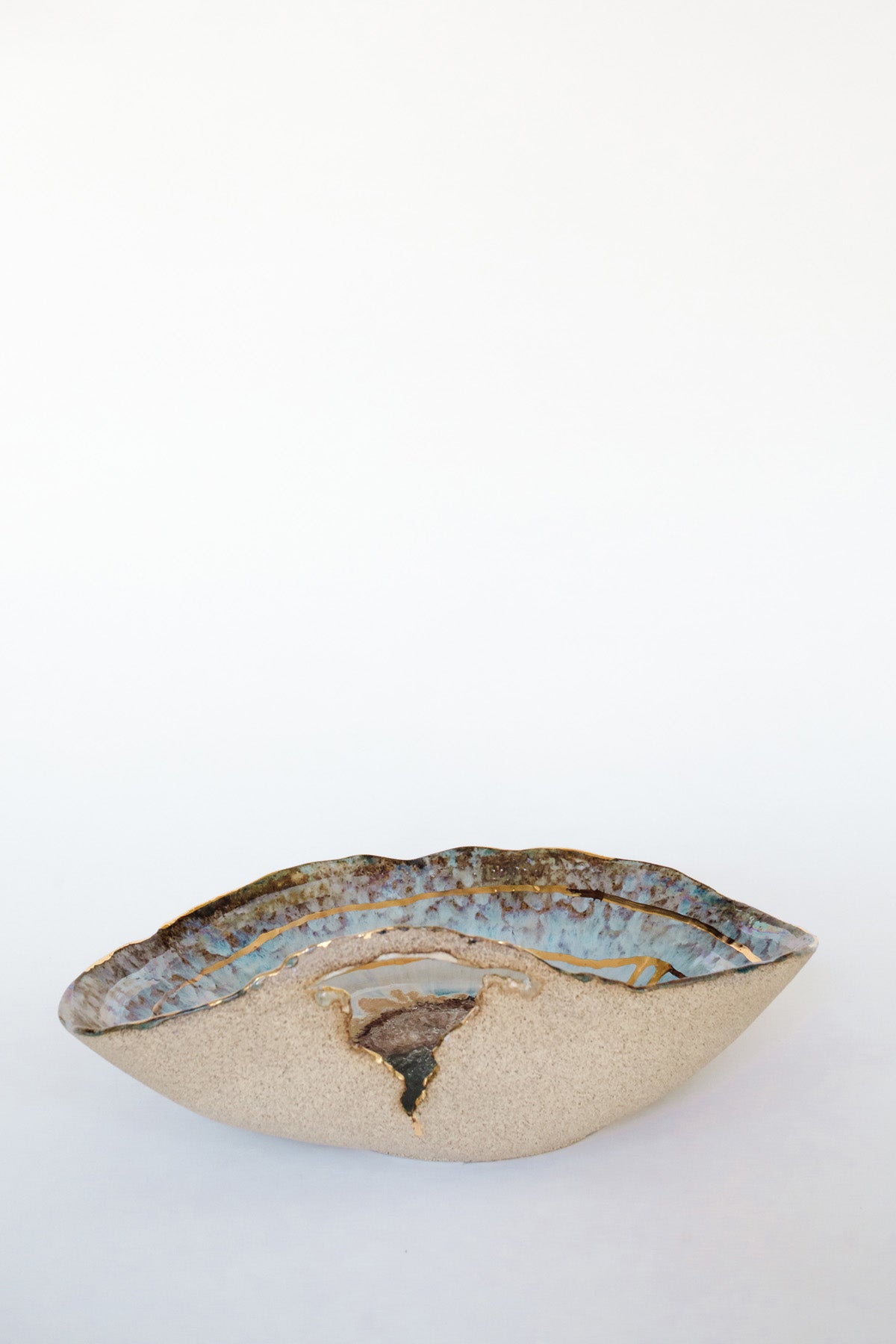 Extra Large Iceland Blue Lagoon Shell by Minh Singer