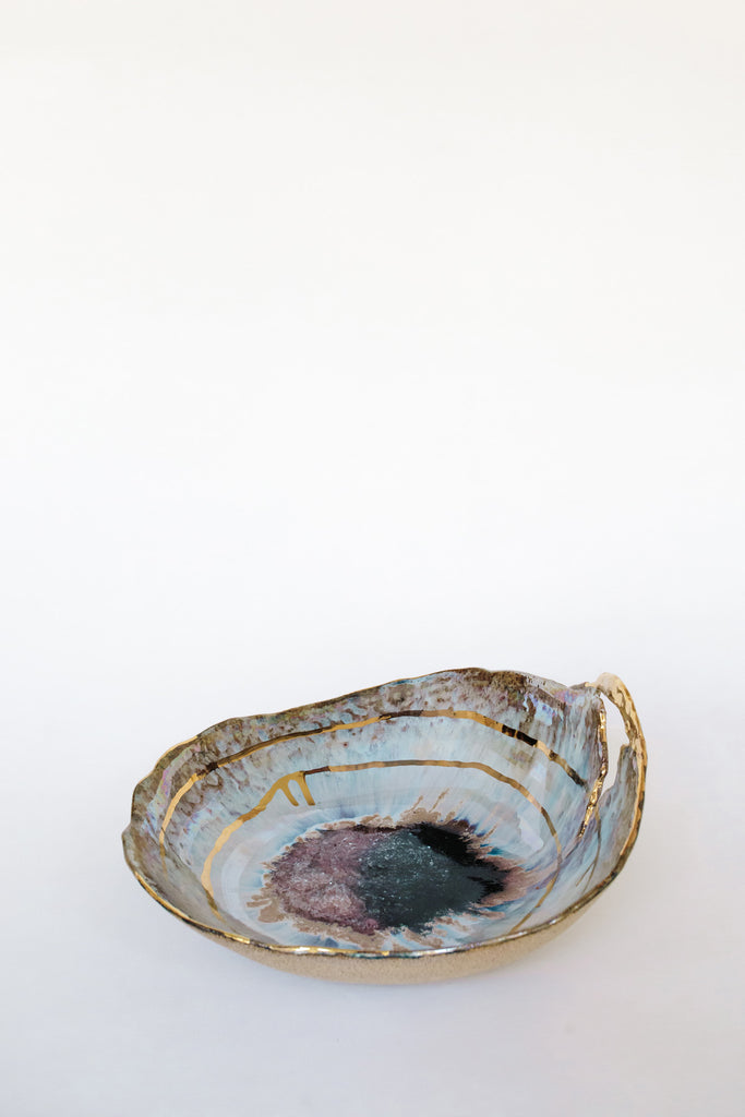 Extra Large Iceland Blue Lagoon Shell by Minh Singer