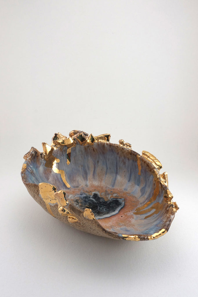 Small Iceland Blue Lagoon Shell by Minh Singer