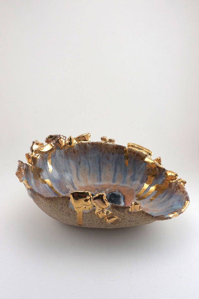 Small Iceland Blue Lagoon Shell by Minh Singer