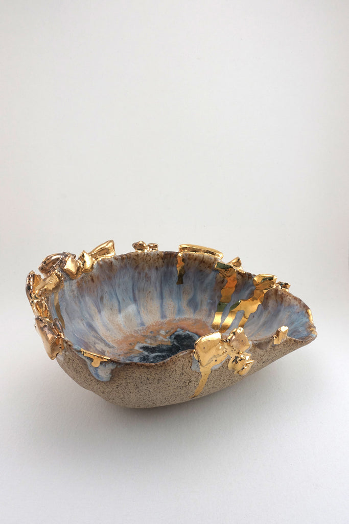 Small Iceland Blue Lagoon Shell by Minh Singer