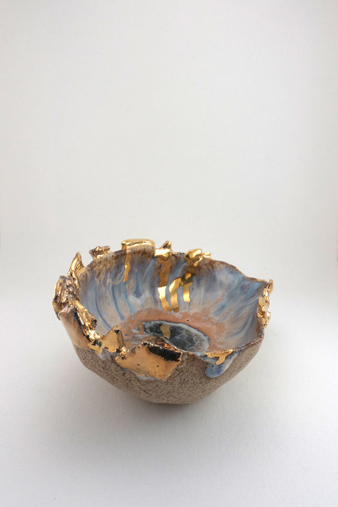 Small Iceland Blue Lagoon Shell by Minh Singer