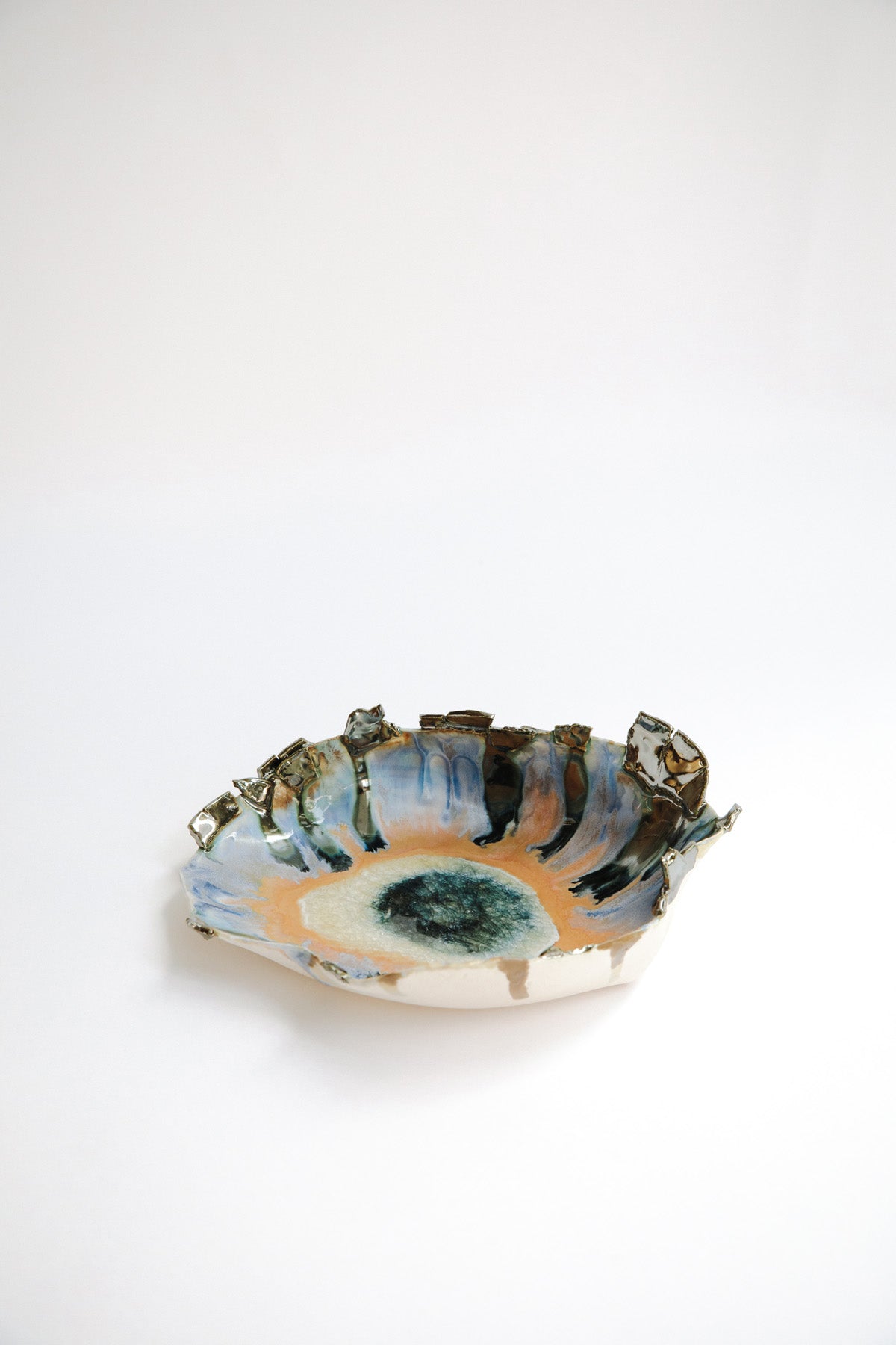 Medium Iceland Amorphous Blue Lagoon Bowl by Minh Singer