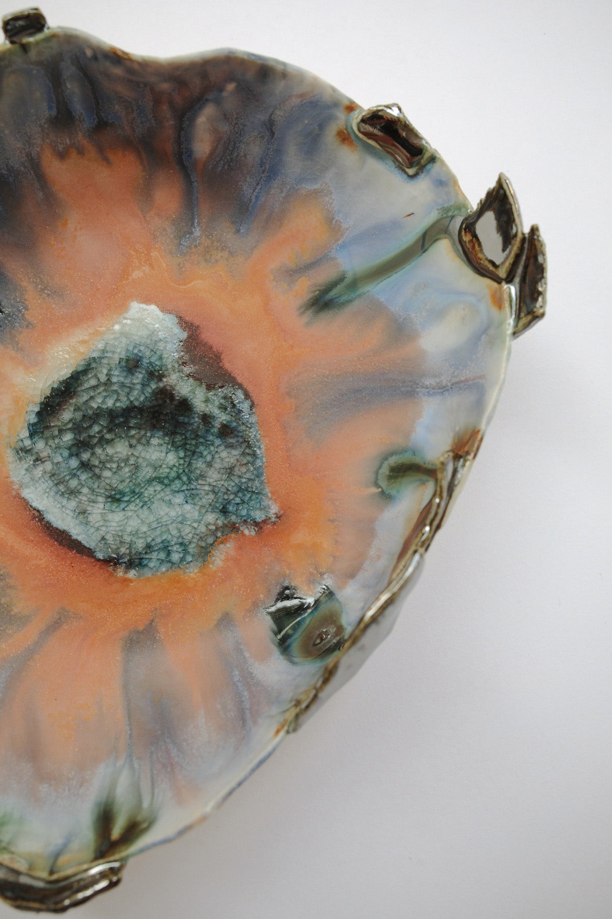 Medium Iceland Amorphous Blue Lagoon Bowl by Minh Singer