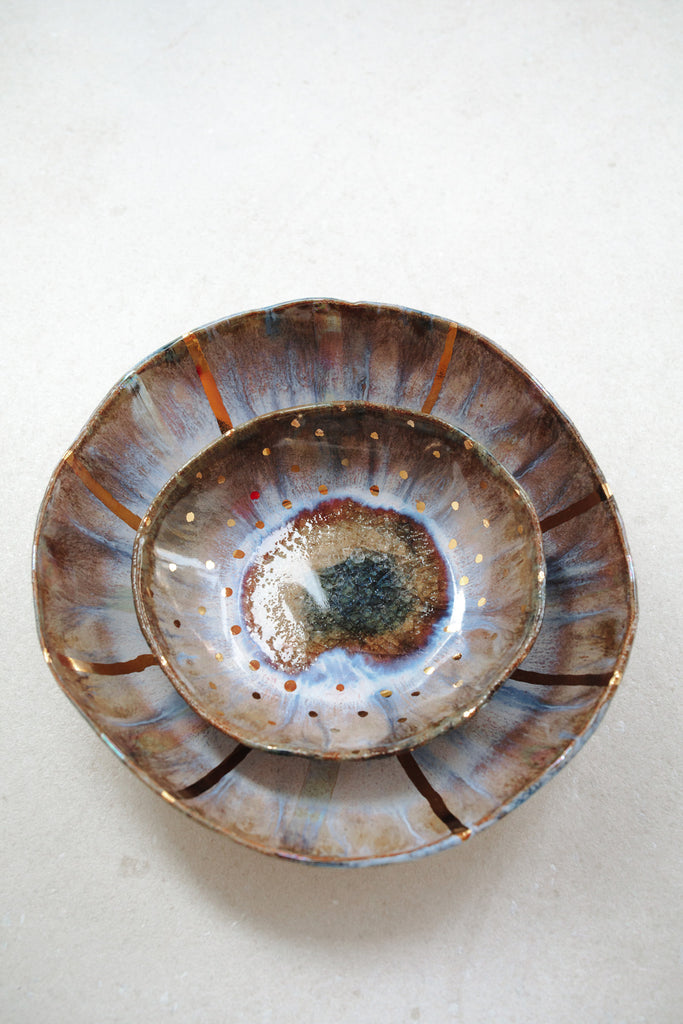 Medium Iceland Aurora Bowl by Minh Singer