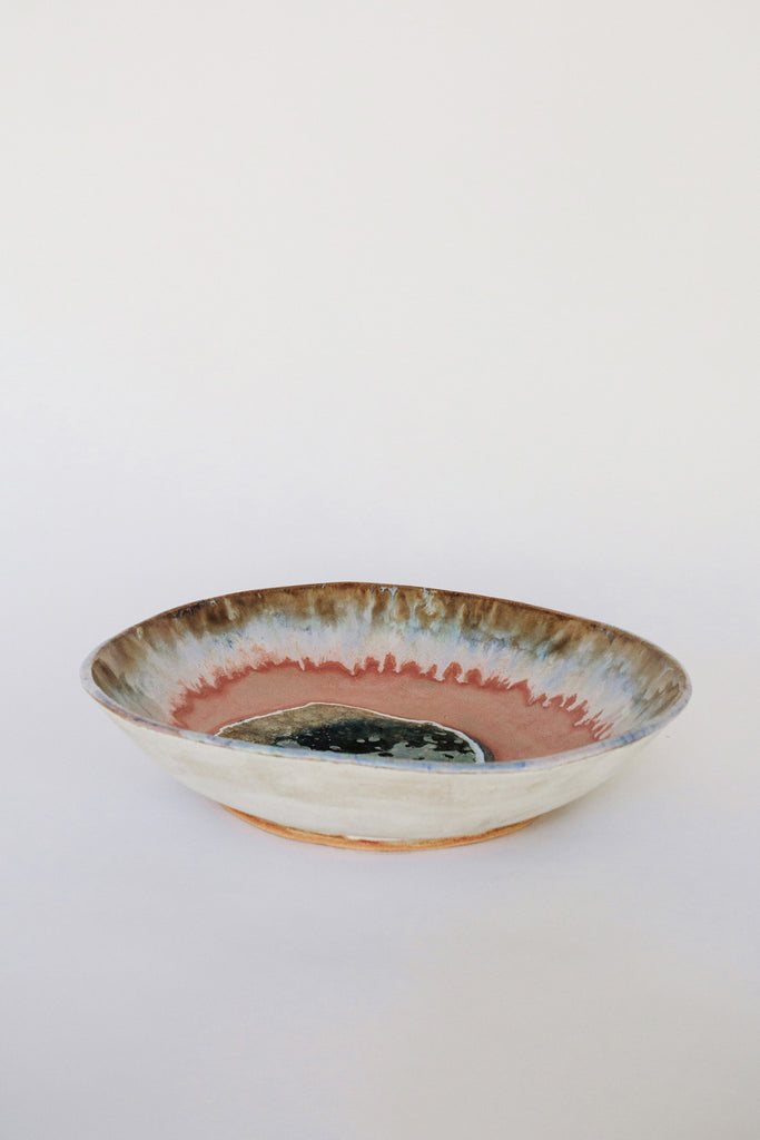 Extra Large Iceland Bowl, Pink Aurora by Minh Singer at Abacus Row